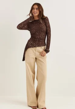 Asymmetric Lace Top