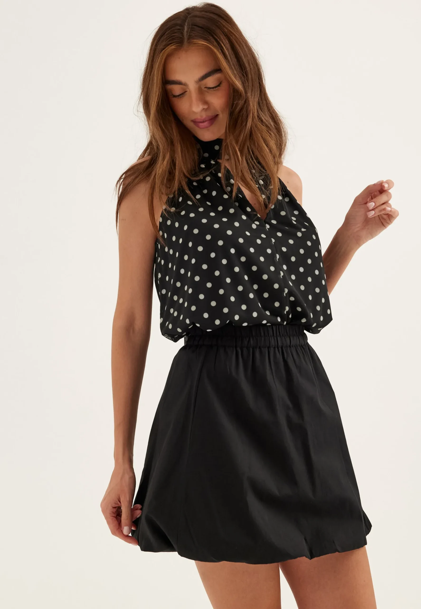Balloon Short Cotton Skirt