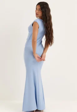 Bardot Pleat Maxi Dress