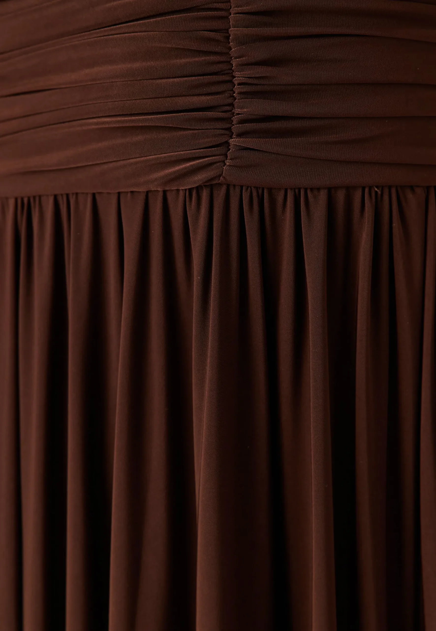 Bardot Rouched Maxi Split Dress