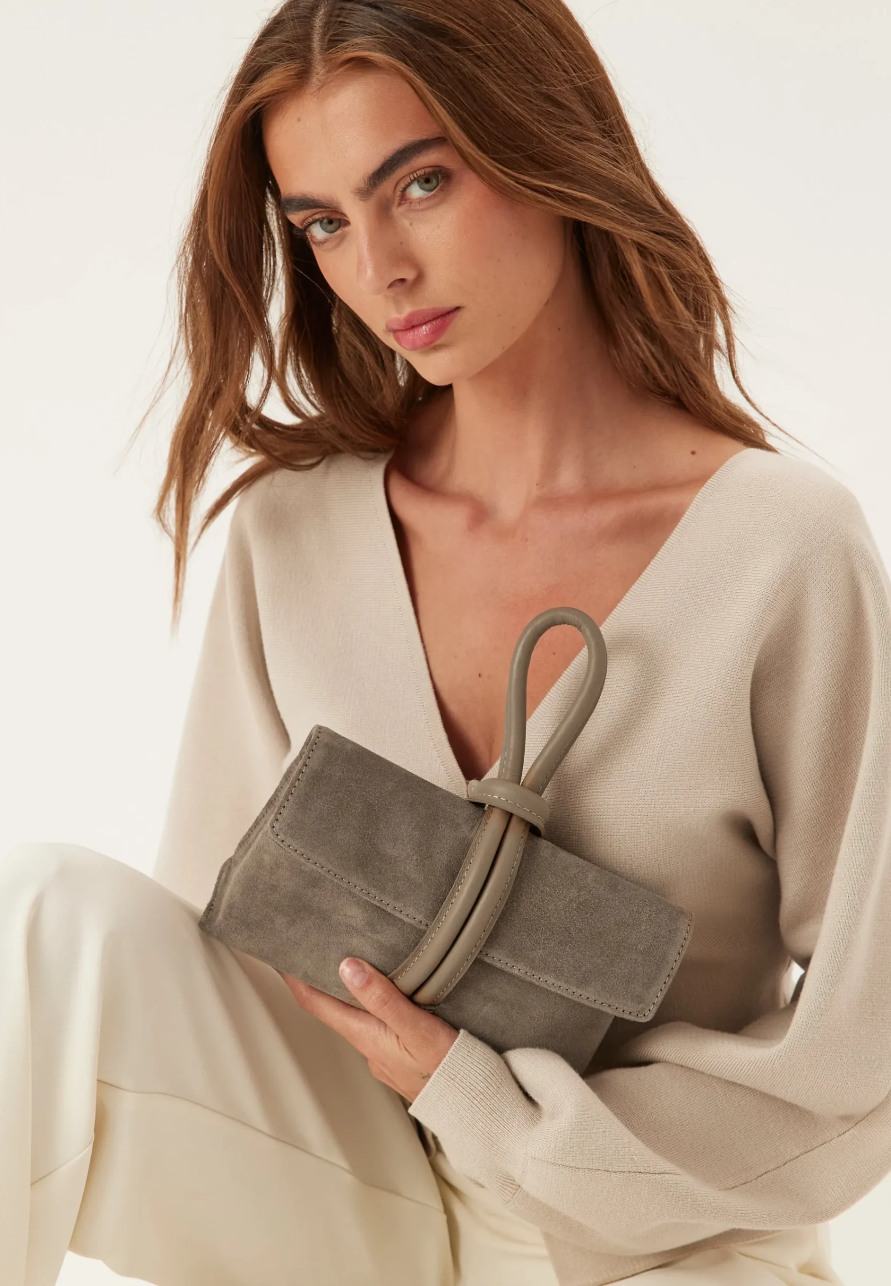 Barletta Small Suede Bag