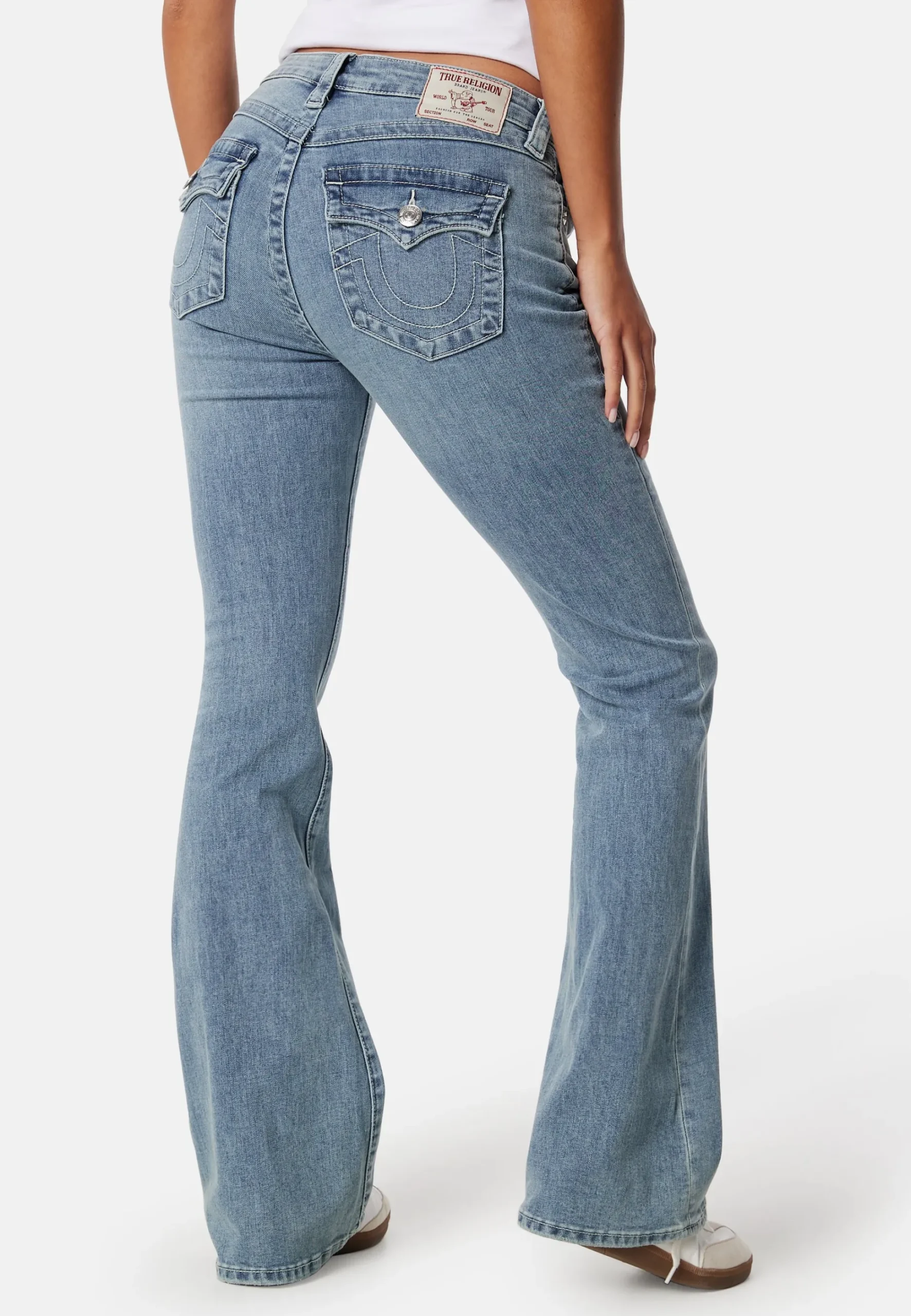 Becca Mid Rise Bootcut Flap