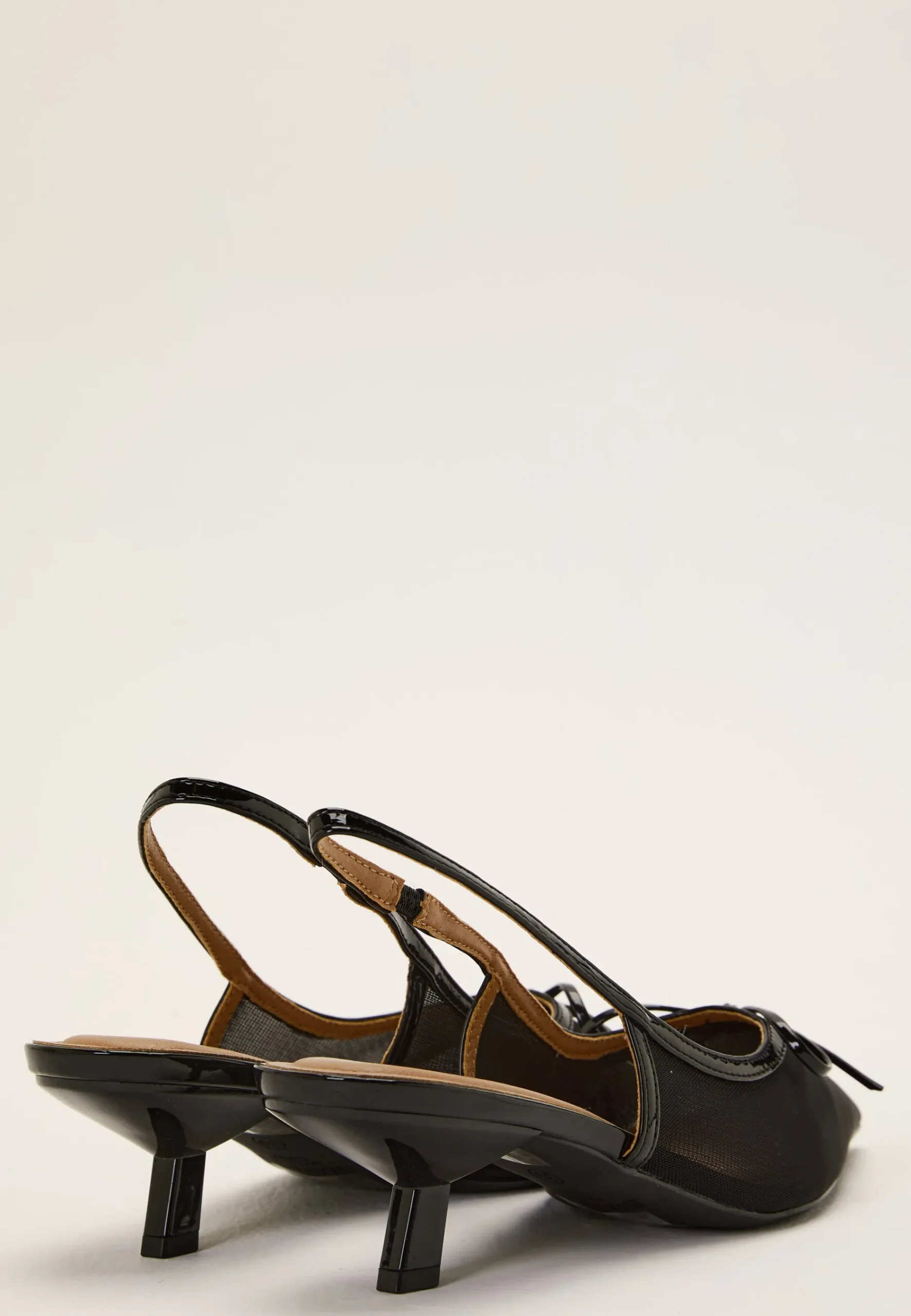Biakristin Kitten Heel Bow Slingback