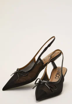 Biakristin Kitten Heel Bow Slingback