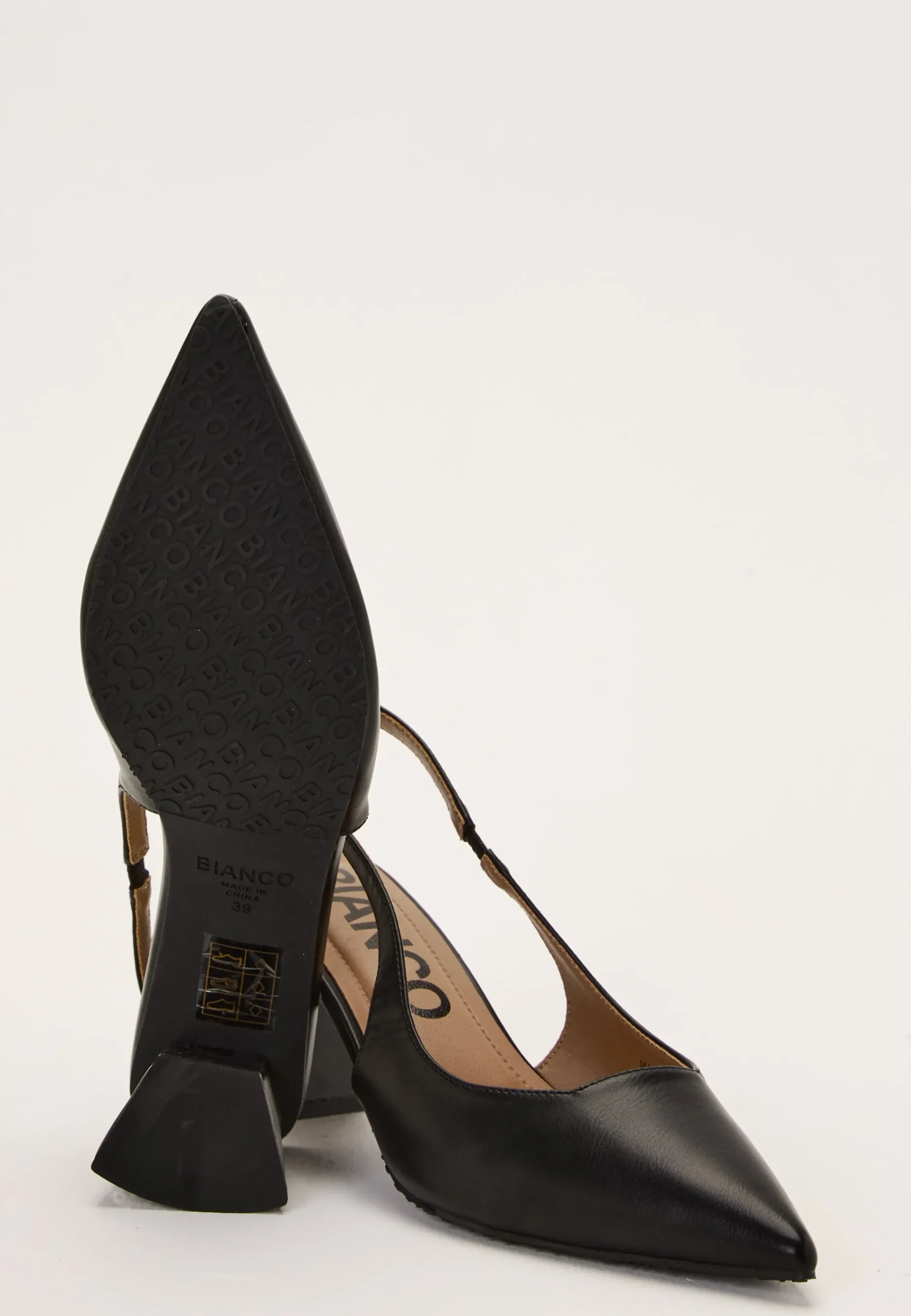 Biamaralyn Slingback Smooth Faux Leather