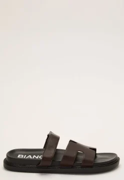 Biaoslo Velcro Slide Faux Leather