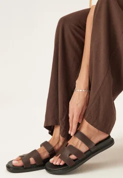 Biaoslo Velcro Slide Faux Leather