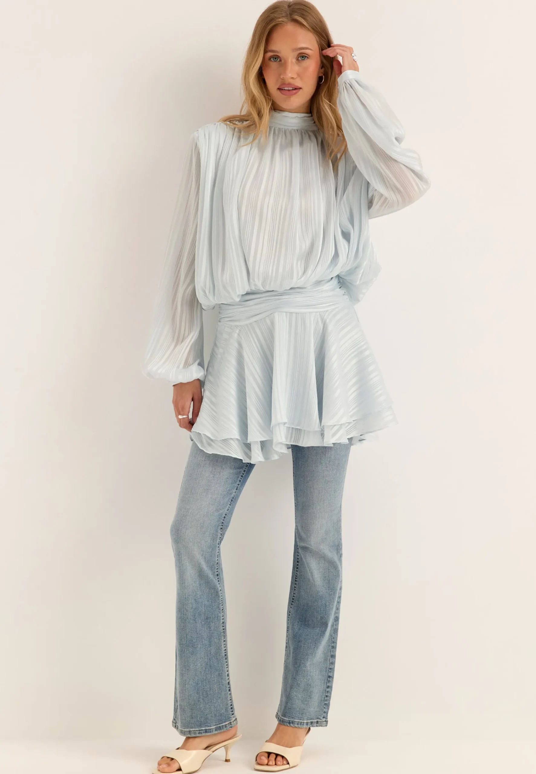 Bow Jacquard Short Dress