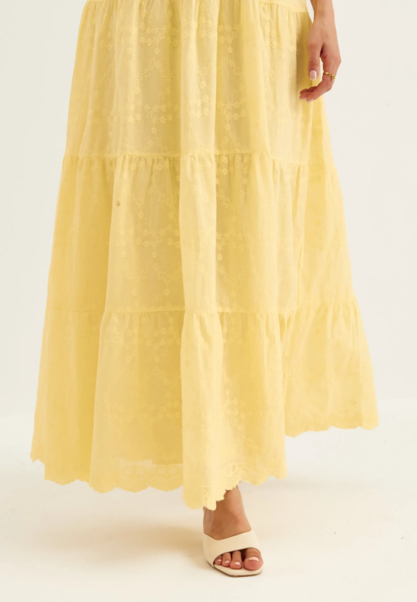 Broderie Anglaise Maxi Dress