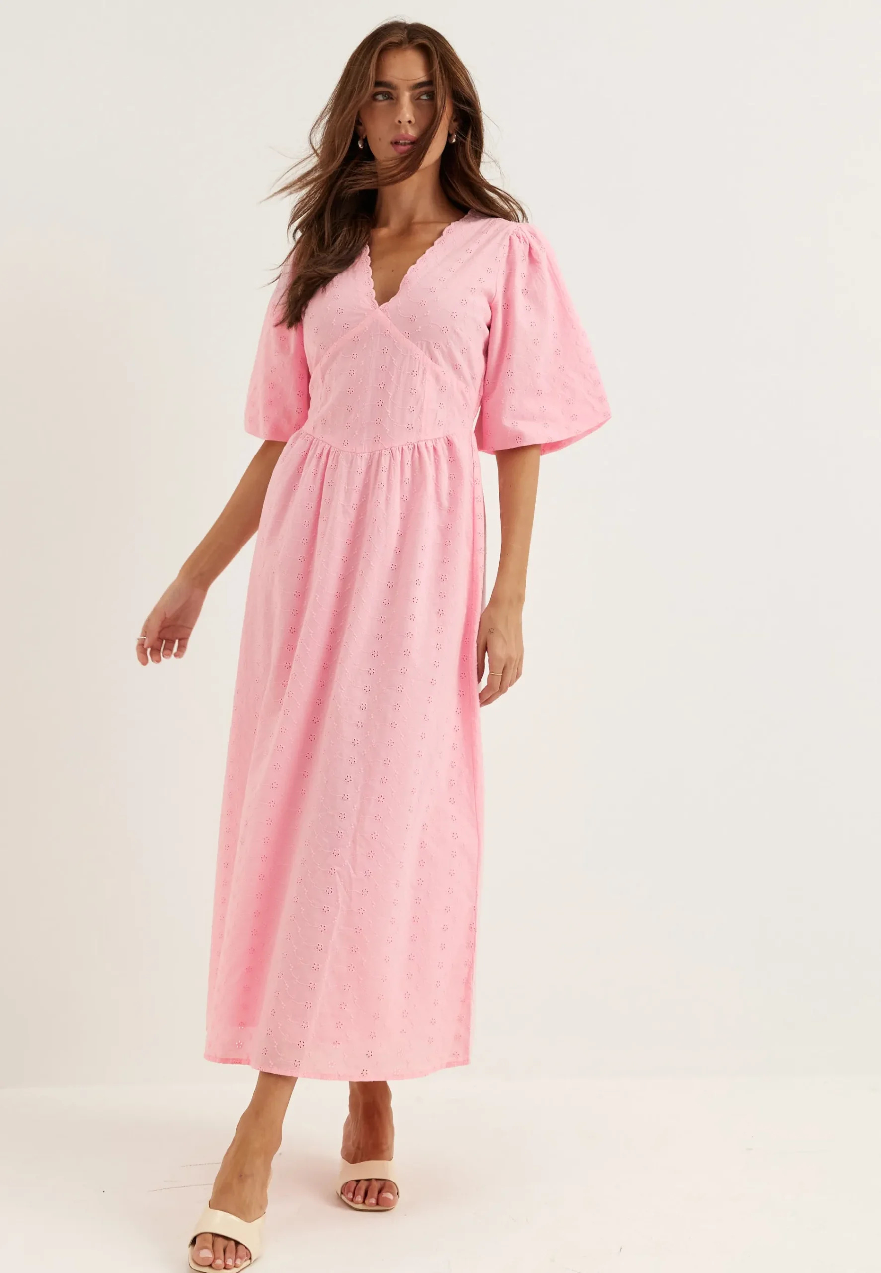 Broderie Anglaise Maxi Dress