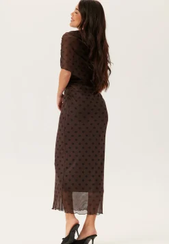 Cape Mesh Ankle Dress