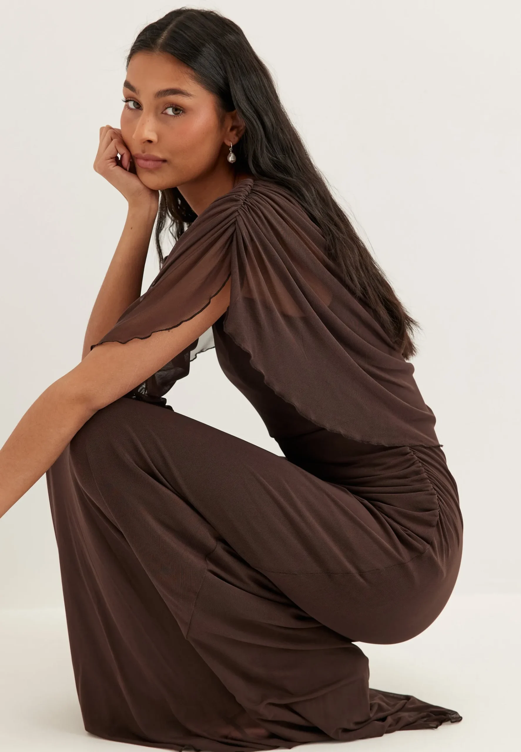 Cape Mesh Gown