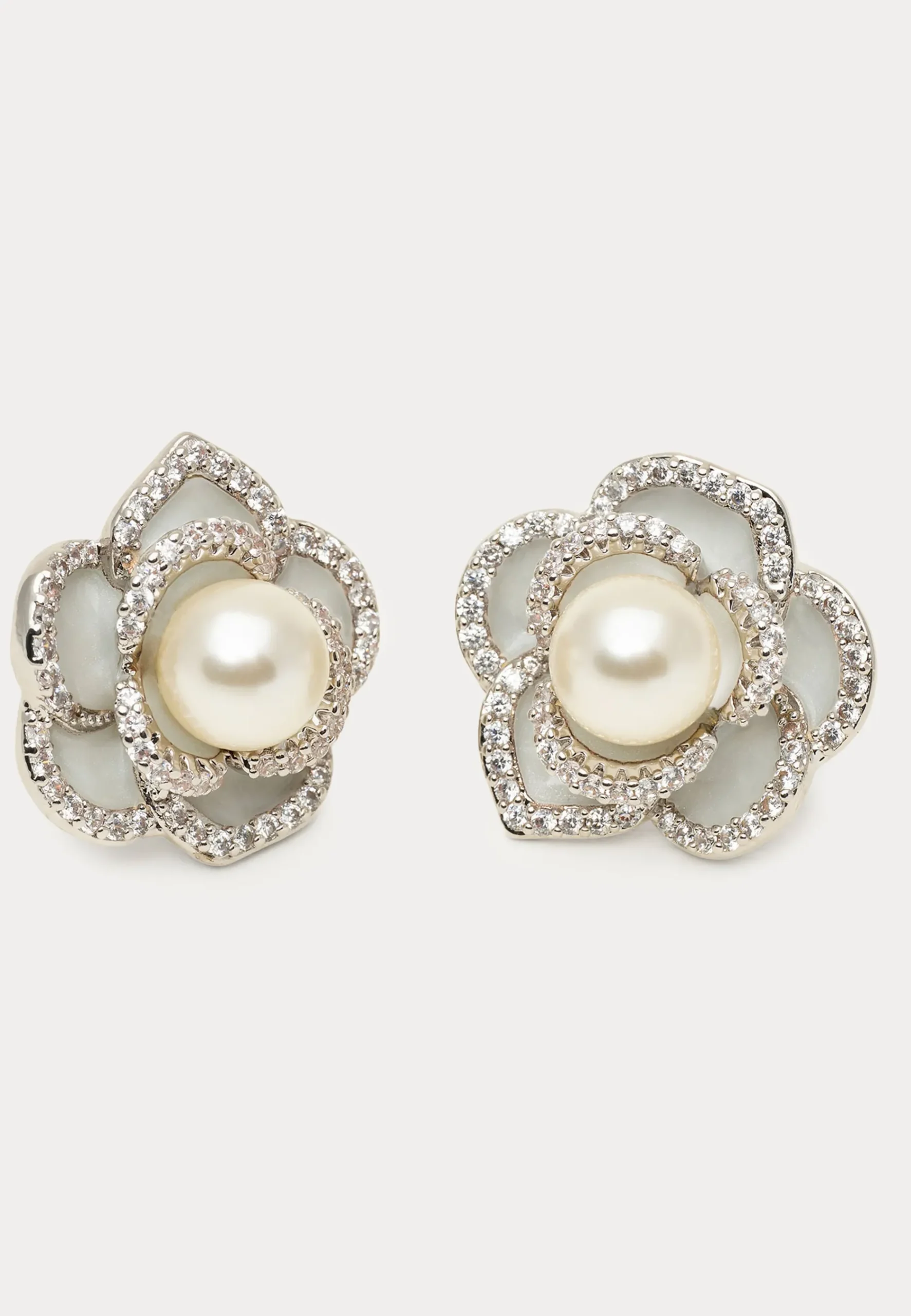 Coco Rose Earrings - Ivory Mist