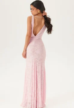 Deep Waterfall Mermaid Gown