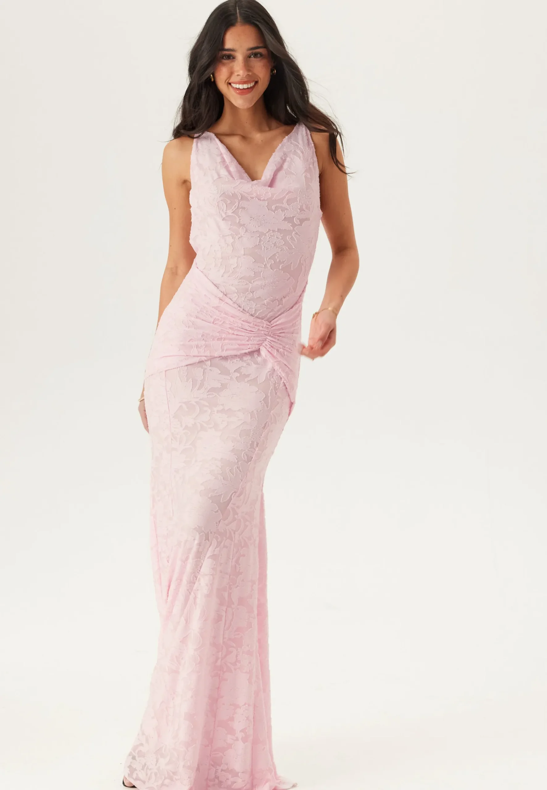 Deep Waterfall Mermaid Gown