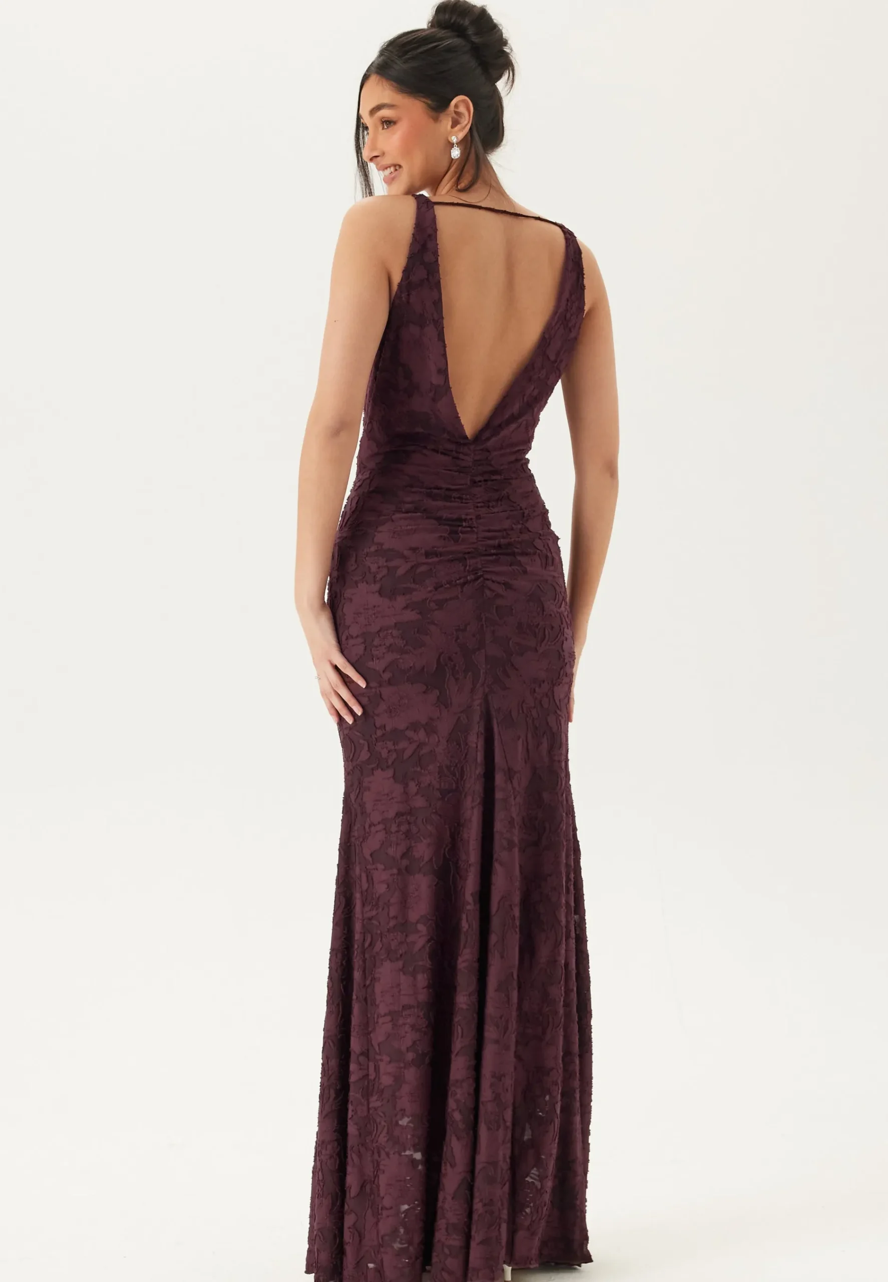 Deep Waterfall Mermaid Gown