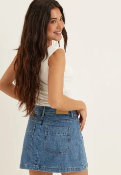 Denim Mini Skirt