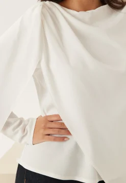 Draped Cape Blouse