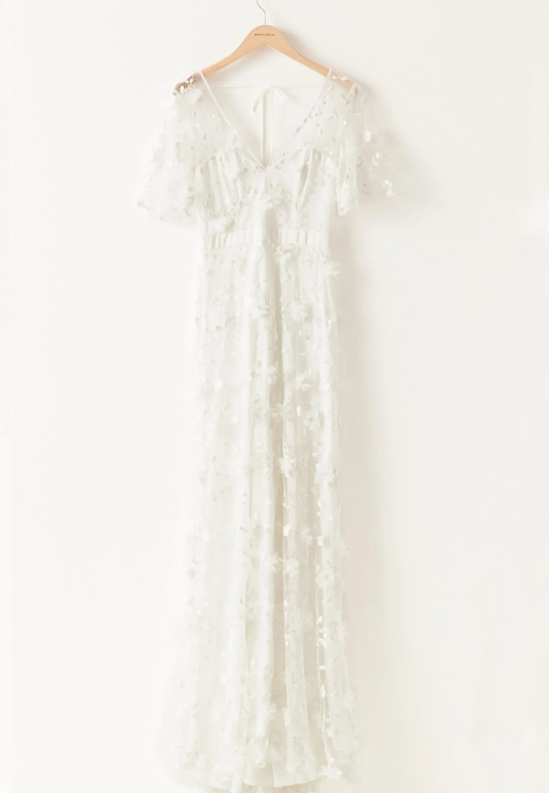 Embroidered Floral Wedding Gown