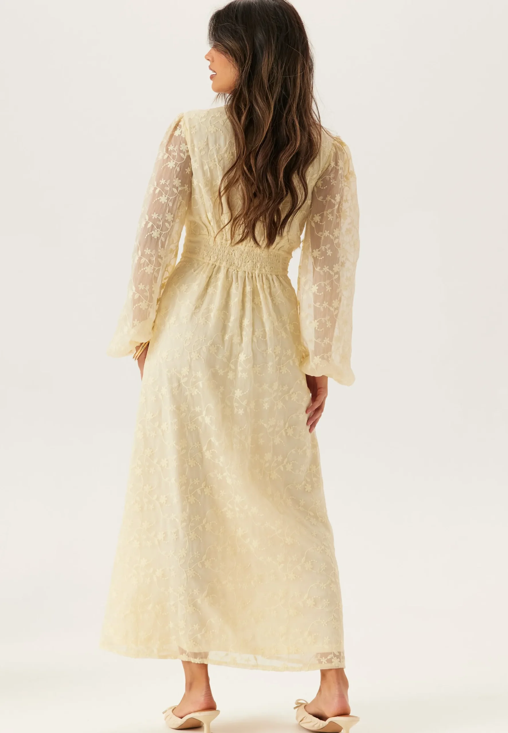 Embroidered Midi Dress