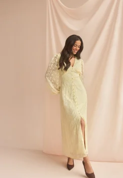 Embroidered Midi Dress