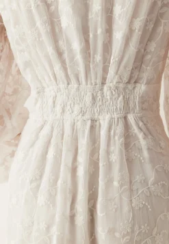 Embroidered Midi Dress