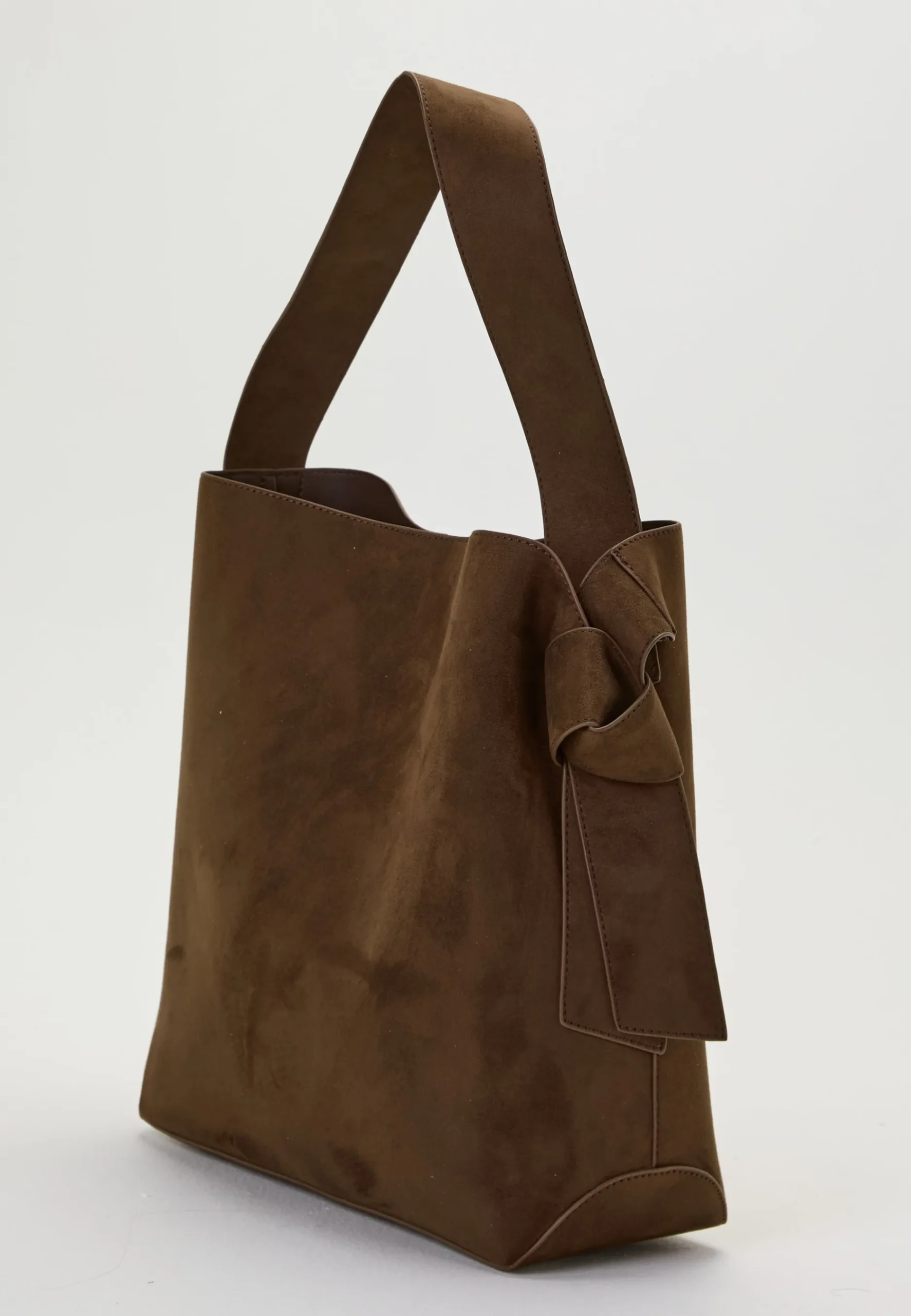 Faux Suede Large Tote Bag