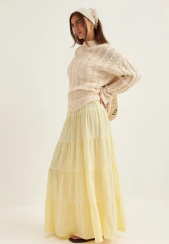 Flounce Maxi Skirt