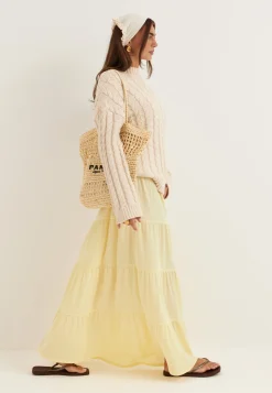 Flounce Maxi Skirt