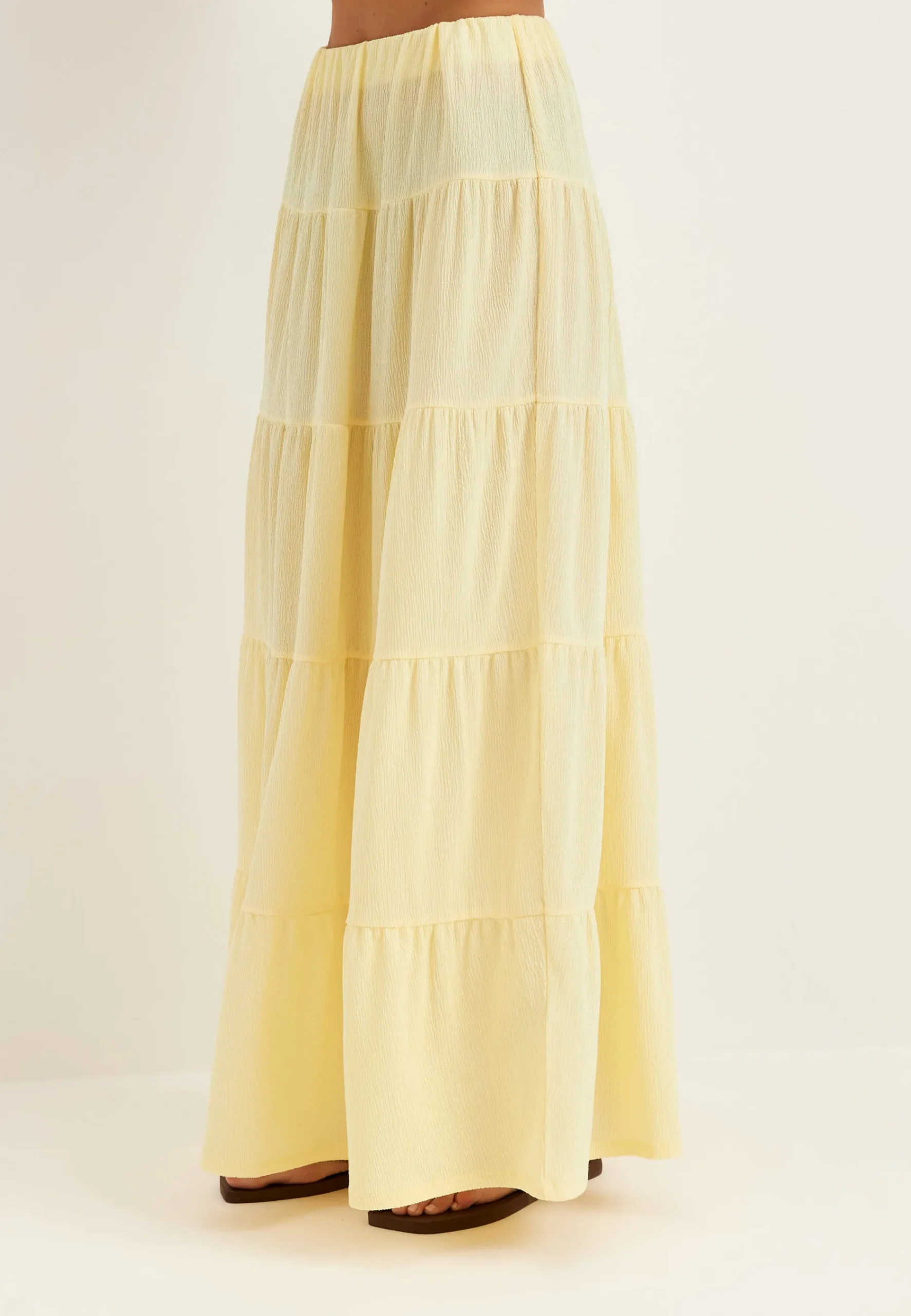 Flounce Maxi Skirt