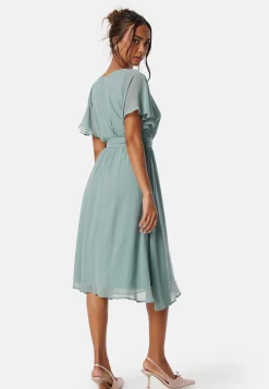 Flutter Chiffon Midi Dress