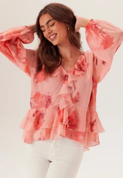 Frill Chiffon Blouse