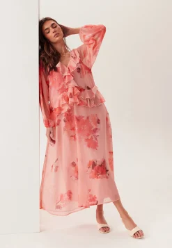 Frill Chiffon Dress