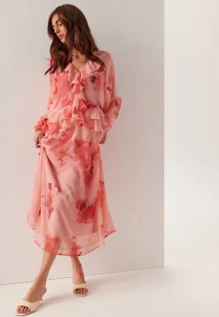 Frill Chiffon Dress