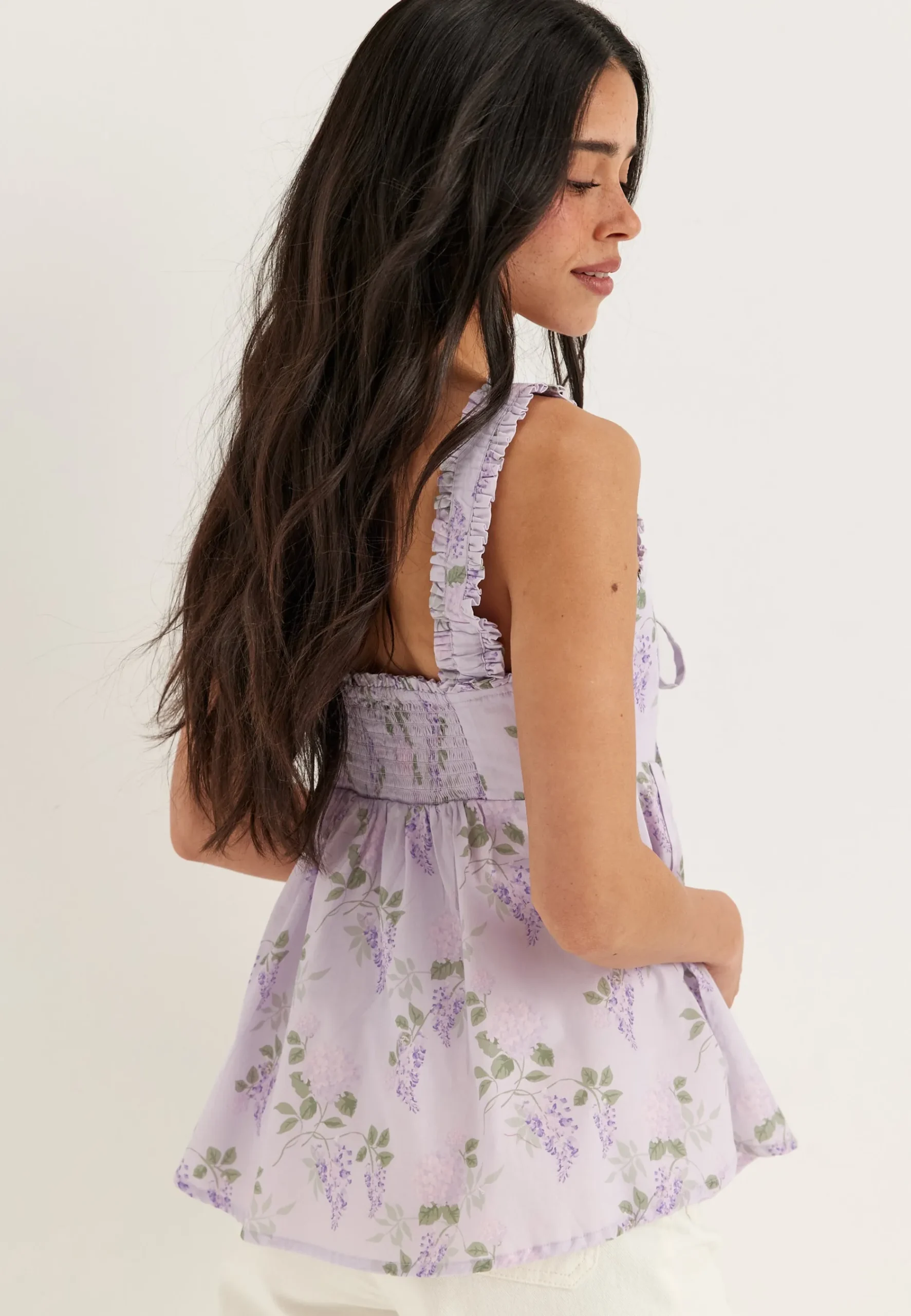 Frill Detail Cotton Singlet