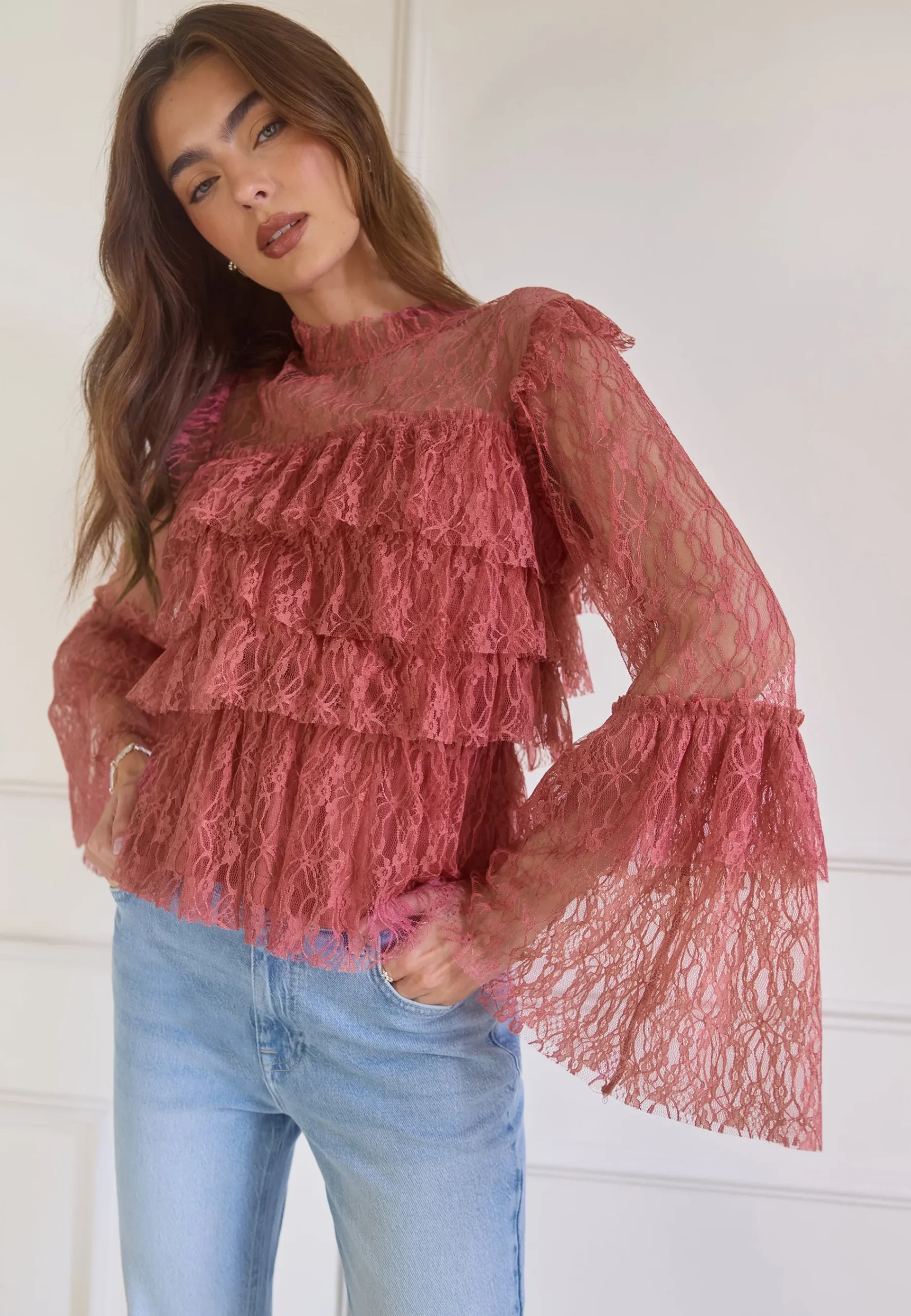 Frill Lace Blouse