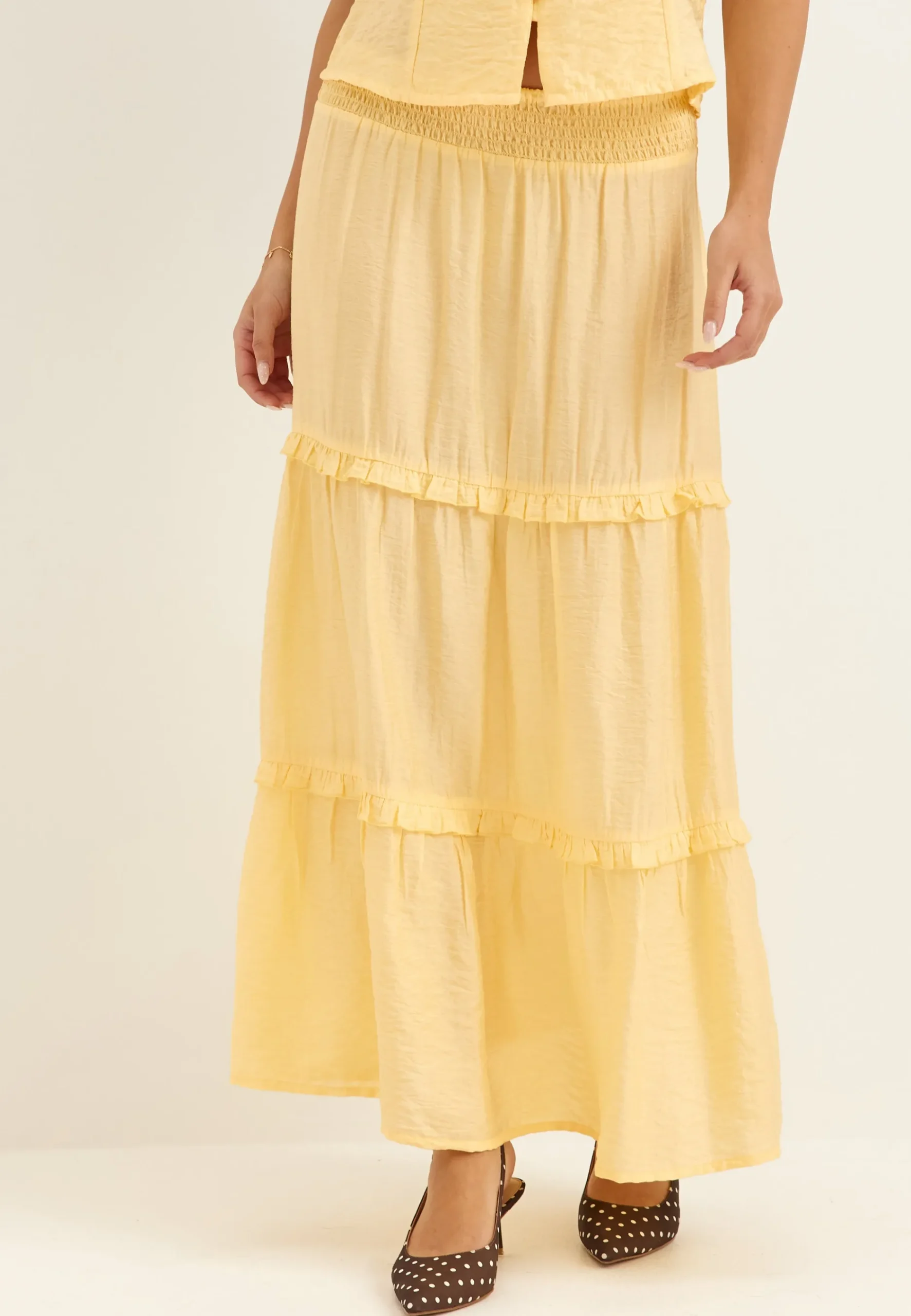 Frill Maxi Skirt