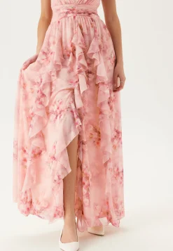 Frill Ruffle Chiffon Gown