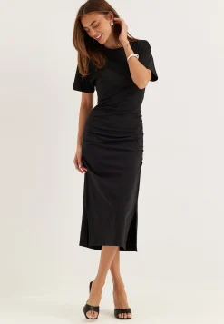 Gathered T-Shirt Dress