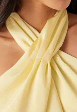 Halterneck Satin Gown