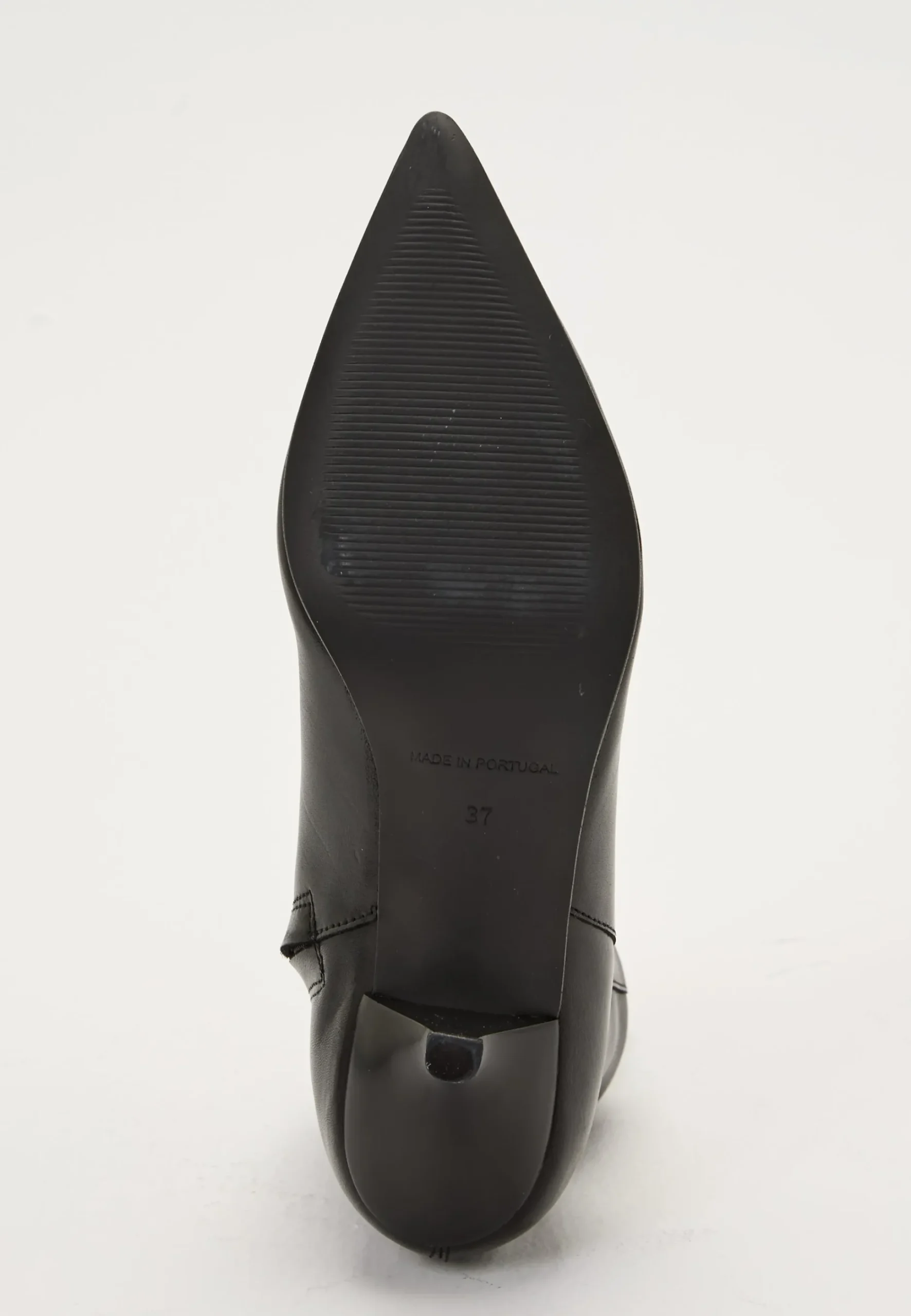 Heeled Leather Ankle Boot