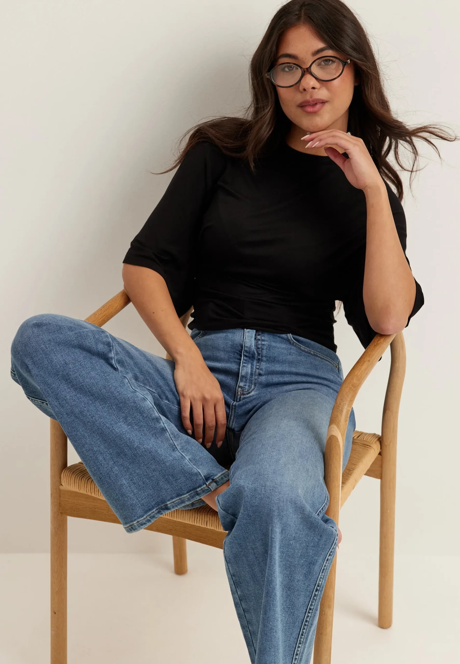 High Straight Leg Jeans