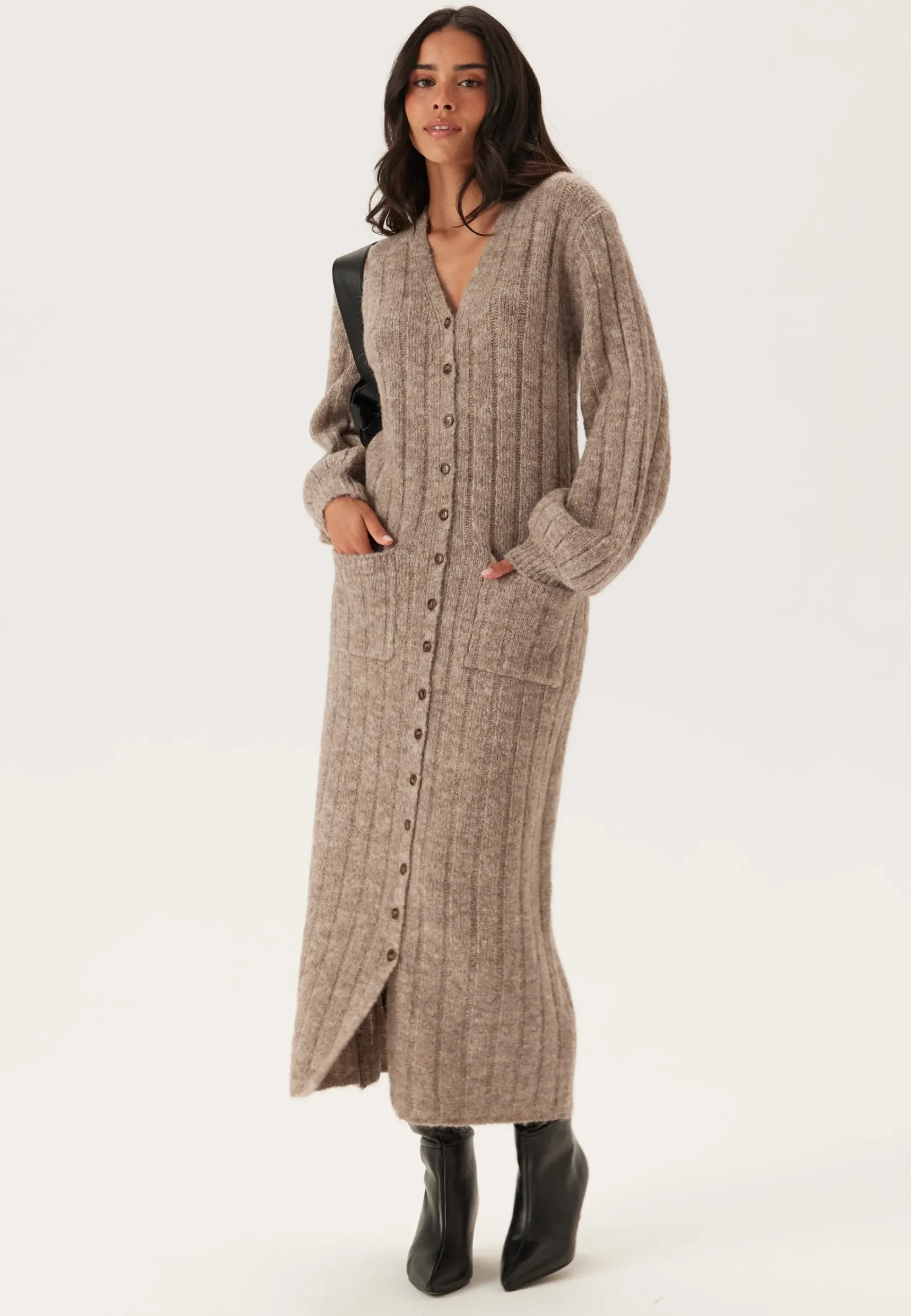 Knitted Cardigan Dress