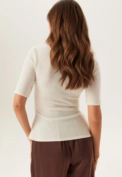 Knitted Peplum Top
