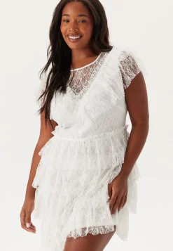 Lace Frill Short Dress