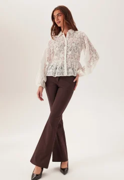 Lace Peplum Blouse
