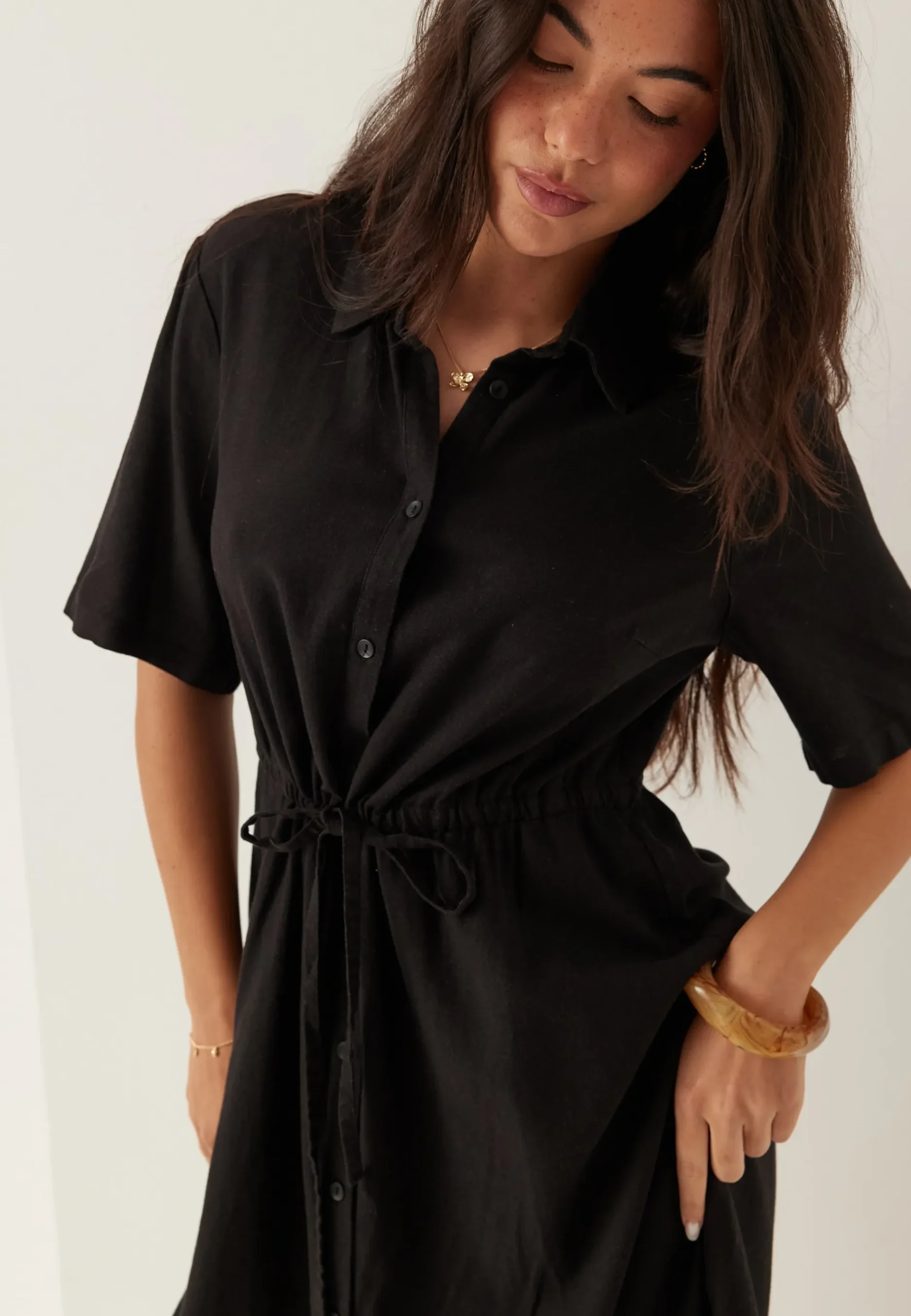 Linen Shirt Dress