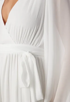 Long Sleeve Chiffon Maxi Dress