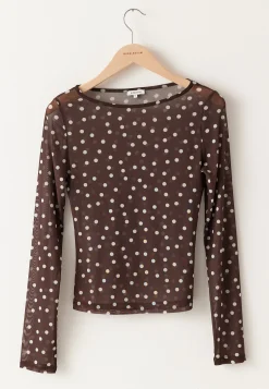 Long Sleeve Mesh Top