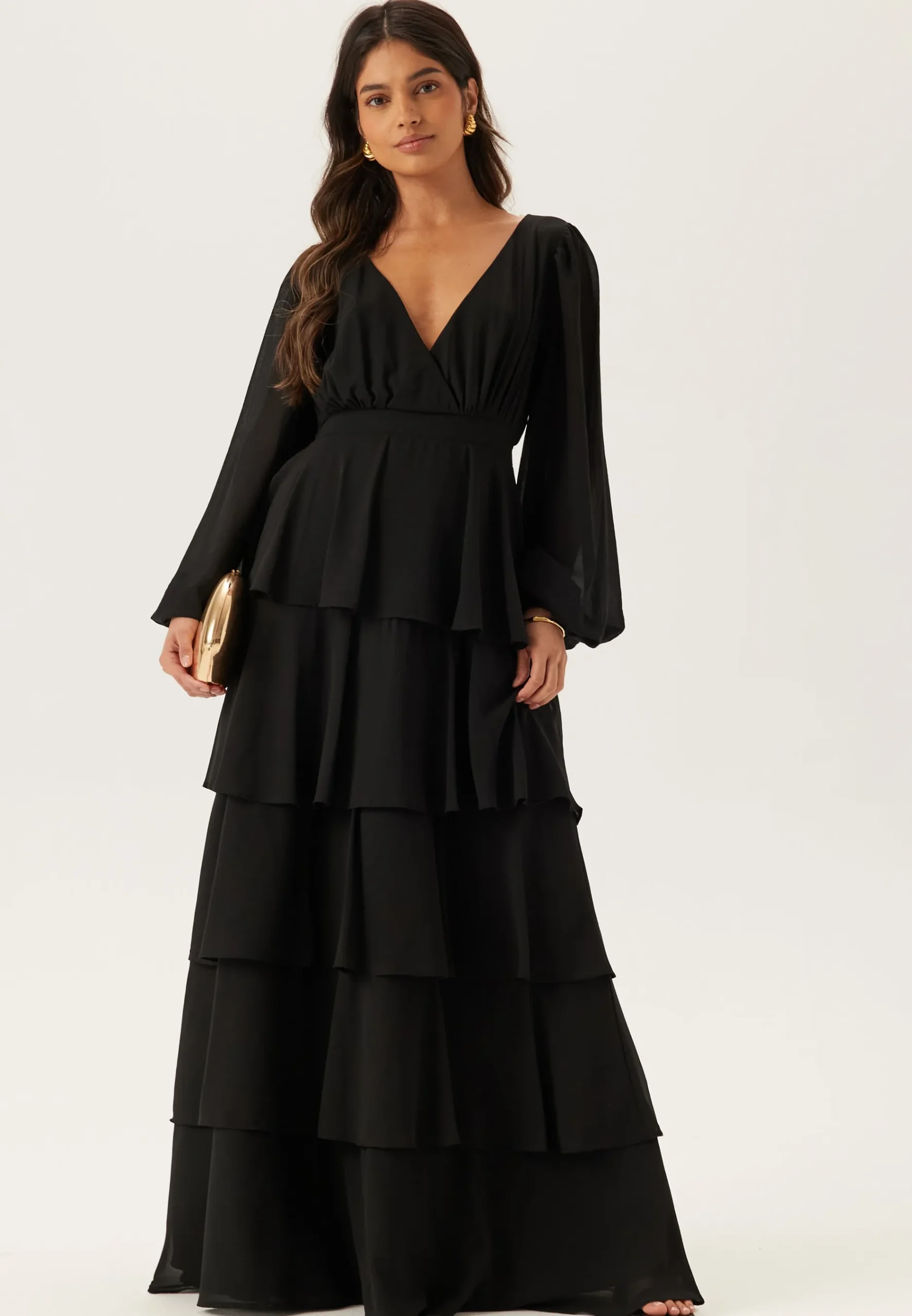 Long Sleeve Tiered Maxi Dress